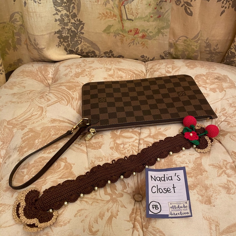 Handle crochet cover fit lv pouch,pouchette